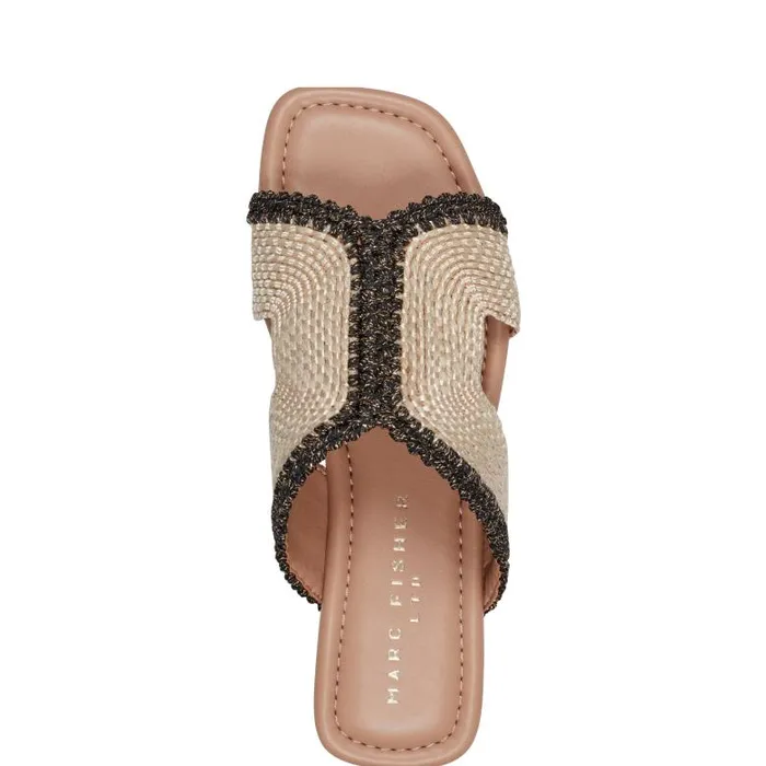 Marc Fisher Sandals Women Nashie Flat Sandal Natural Raffia