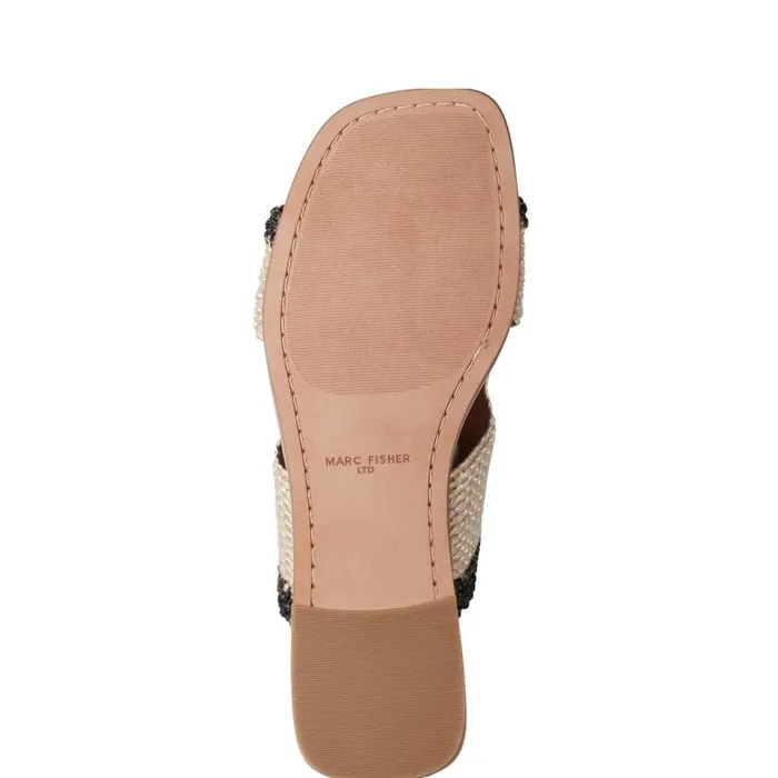Marc Fisher Sandals Women Nashie Flat Sandal Natural Raffia
