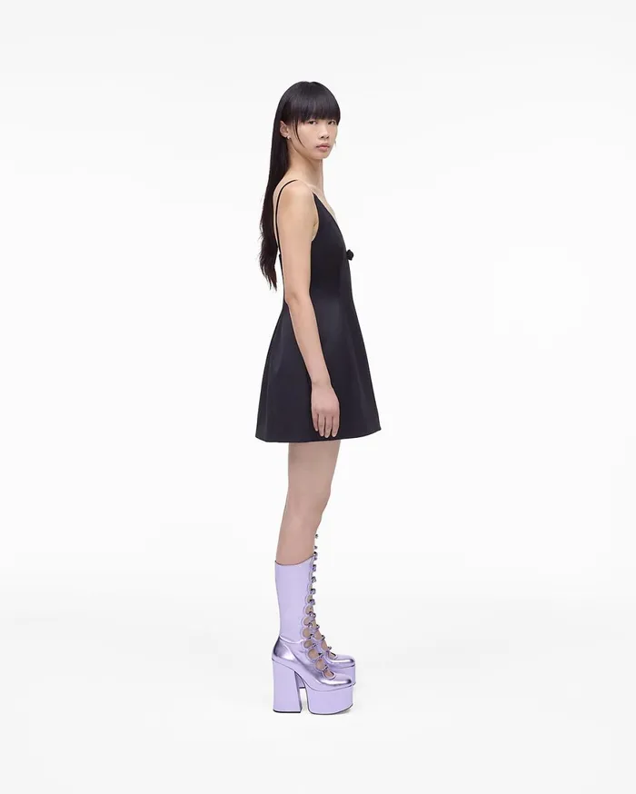Marc Jacobs Boots The Metallic Kiki Knee High Boot Lilac 8211 Women