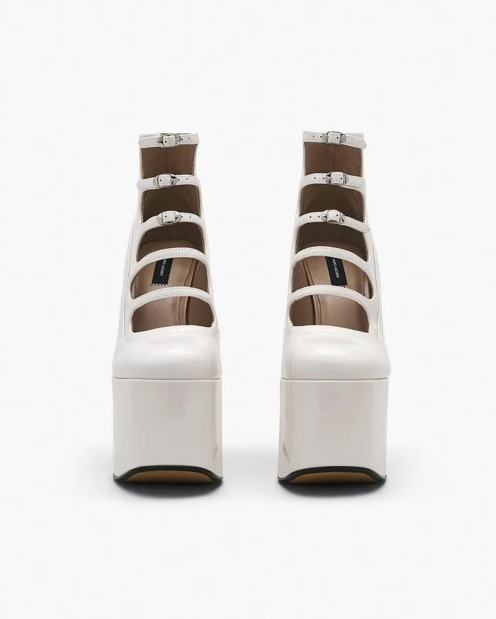 Marc Jacobs Boots The Patent Leather Kiki Ankle Boot White 8211 Women