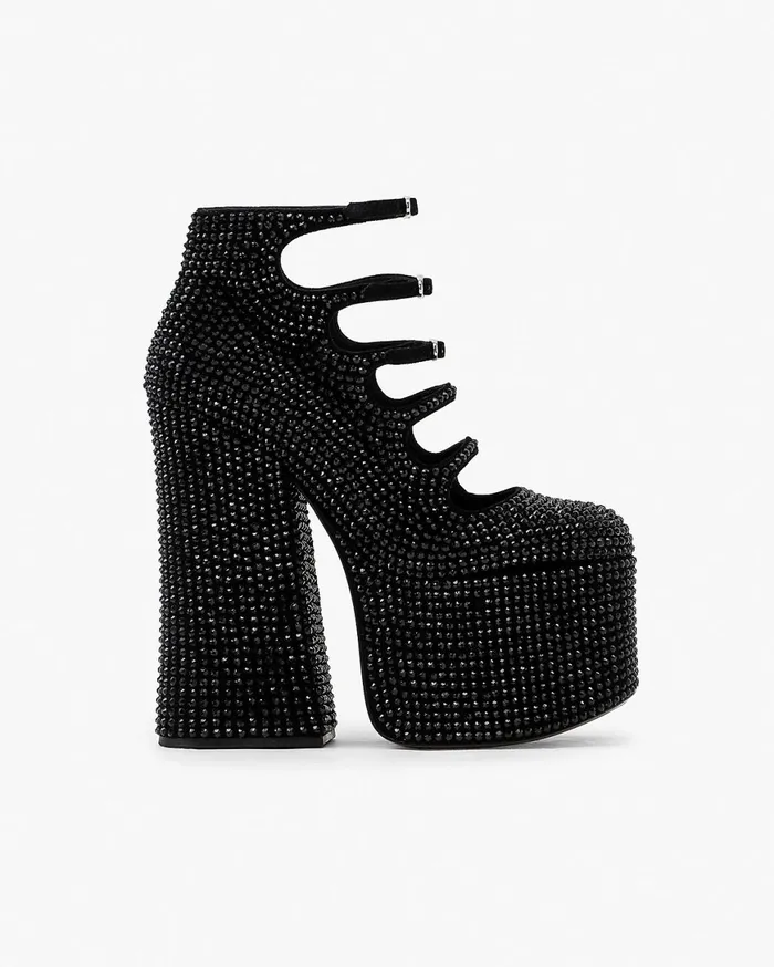 Marc Jacobs Boots The Rhinestone Kiki Ankle Boot Blackblack 8211 Women