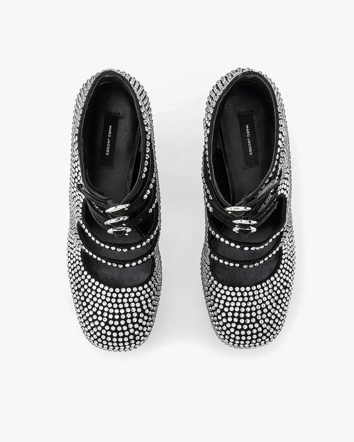 Marc Jacobs Boots The Rhinestone Kiki Ankle Boot Blackcrystal 8211 Women