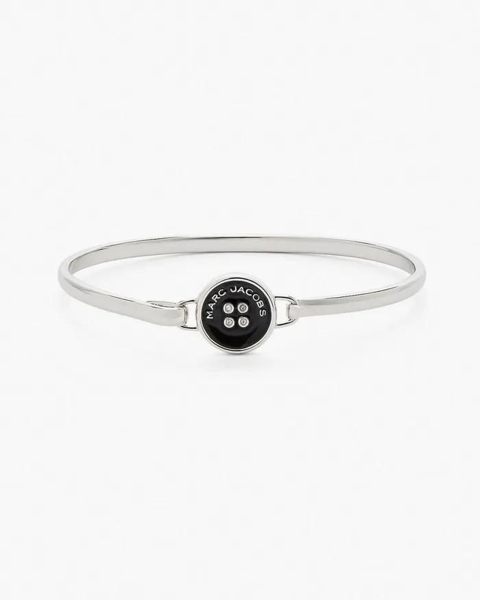 Marc Jacobs Bracelets The Button Hinge Bracelet Silverblack 8211 Women