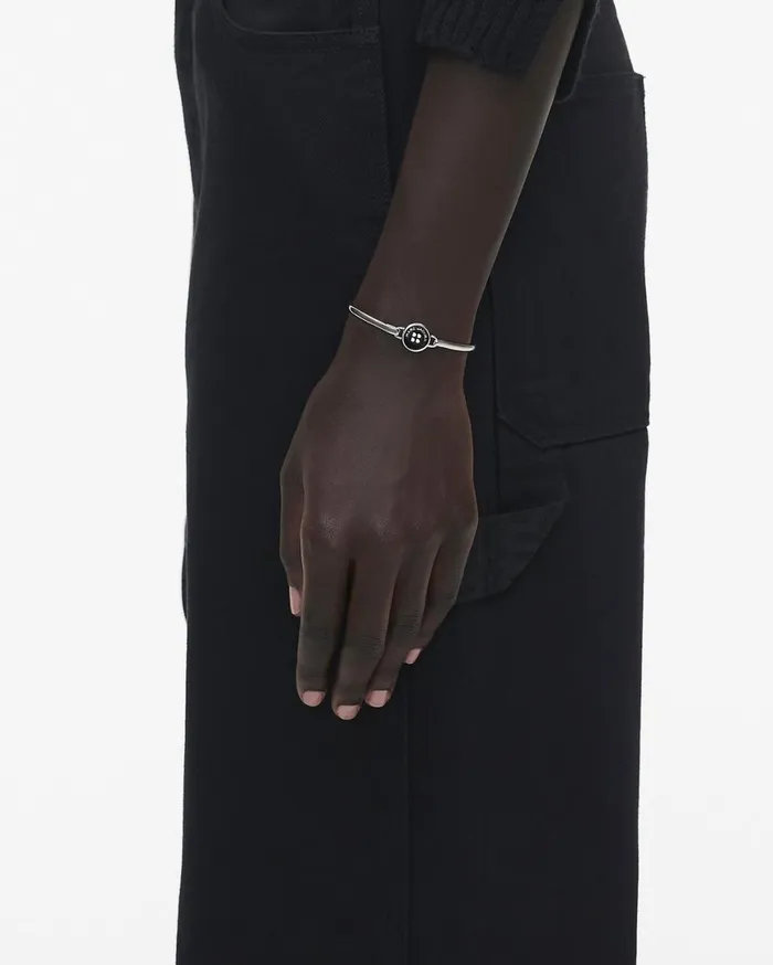 Marc Jacobs Bracelets The Button Hinge Bracelet Silverblack 8211 Women