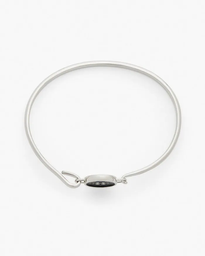 Marc Jacobs Bracelets The Button Hinge Bracelet Silverblack 8211 Women