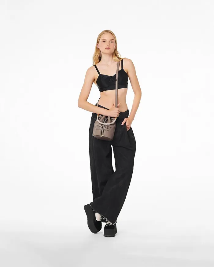 Marc Jacobs Bucket Bags The Leather Bucket Bag Cement 8211 Women