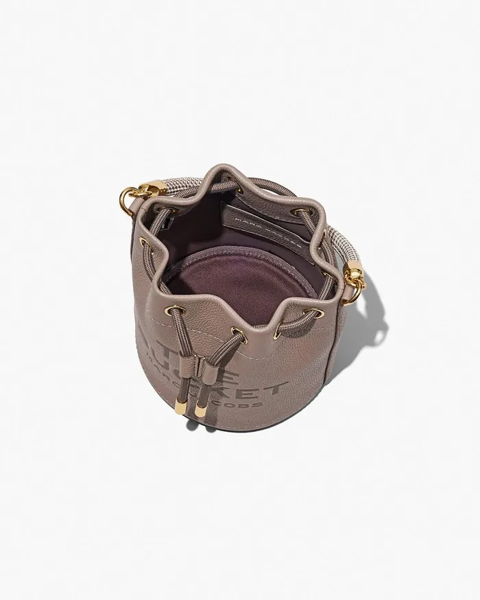 Marc Jacobs Bucket Bags The Leather Bucket Bag Cement 8211 Women