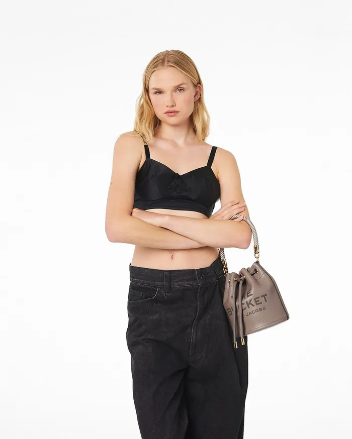 Marc Jacobs Bucket Bags The Leather Bucket Bag Cement 8211 Women