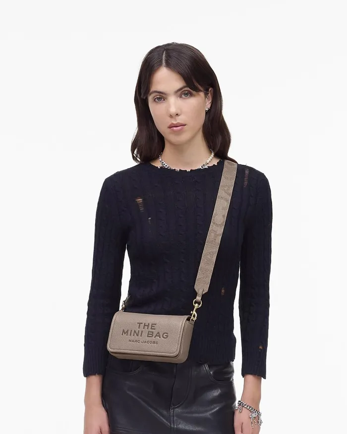Marc Jacobs Crossbody Bags The Leather Mini Bag Cement 8211 Women