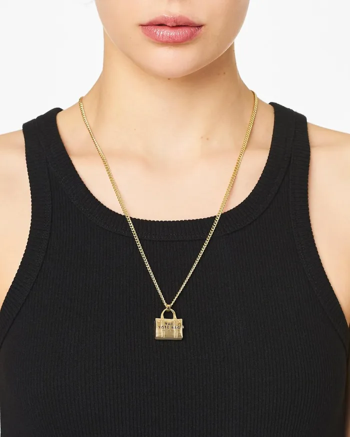 Marc Jacobs Necklaces The Tote Bag Necklace Light Antique Gold 8211 Women