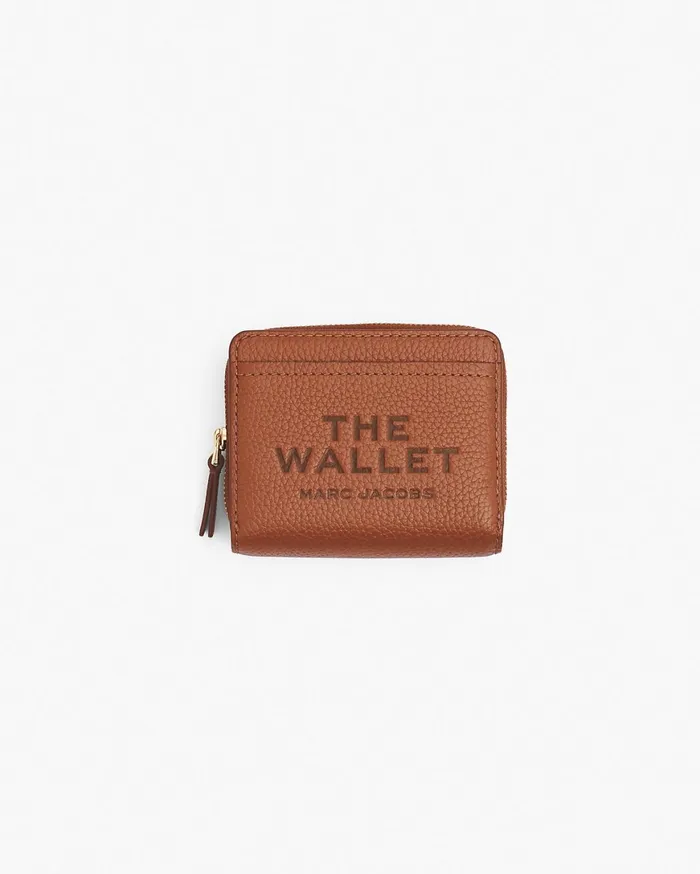 Marc Jacobs Small Wallets The Leather Mini Compact Wallet Argan Oil 8211 Women