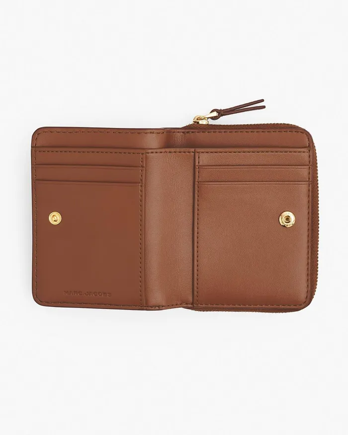 Marc Jacobs Small Wallets The Leather Mini Compact Wallet Argan Oil 8211 Women