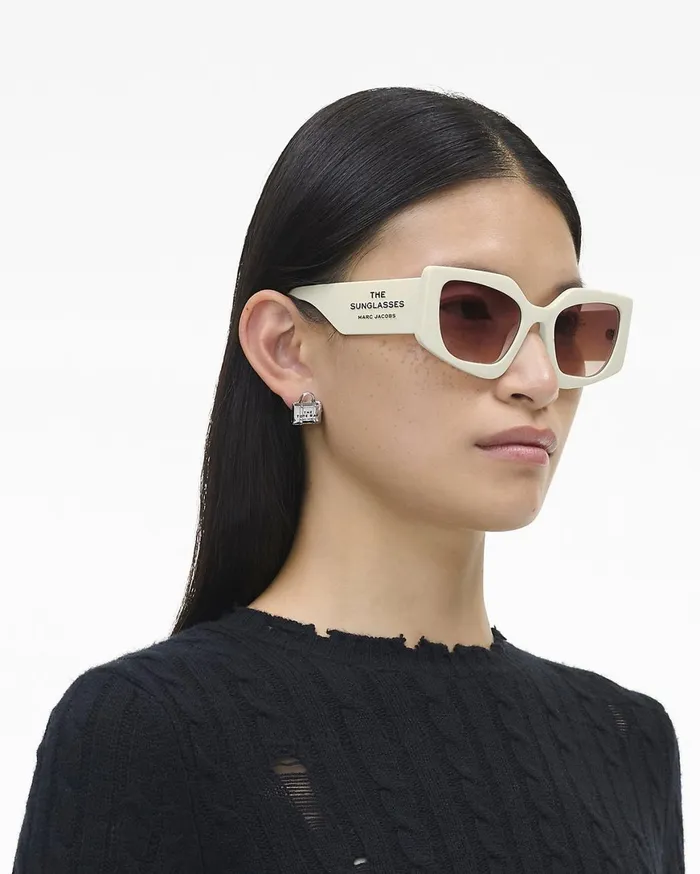 Marc Jacobs Sunglasses The Square Cat Eye Sunglasses Ivory 8211 Women