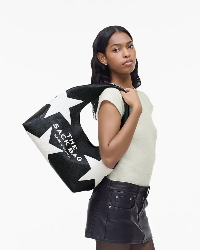 Marc Jacobs The Sack Bag The Star Patchwork Leather Sack Bag Blackwhite 8211 Women