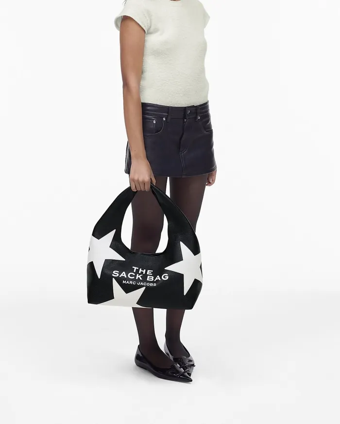 Marc Jacobs The Sack Bag The Star Patchwork Leather Sack Bag Blackwhite 8211 Women