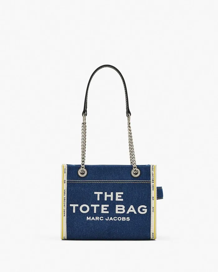 Marc Jacobs The Tote Bag The Denim Chain Small Tote Bag Dark Wash 8211 Women