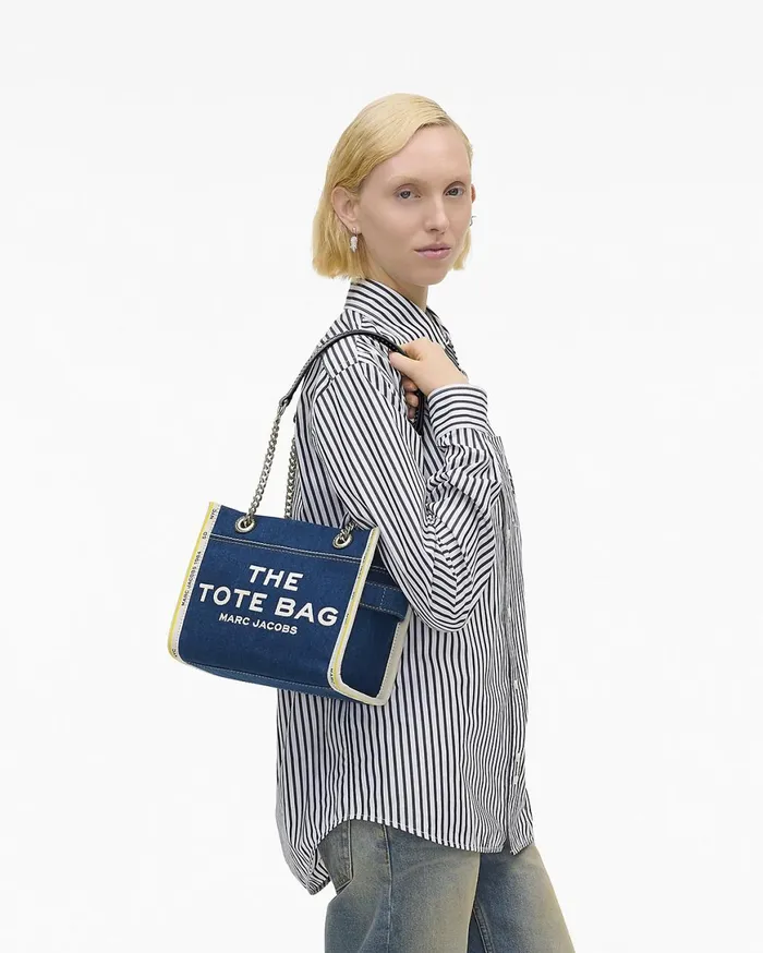 Marc Jacobs The Tote Bag The Denim Chain Small Tote Bag Dark Wash 8211 Women