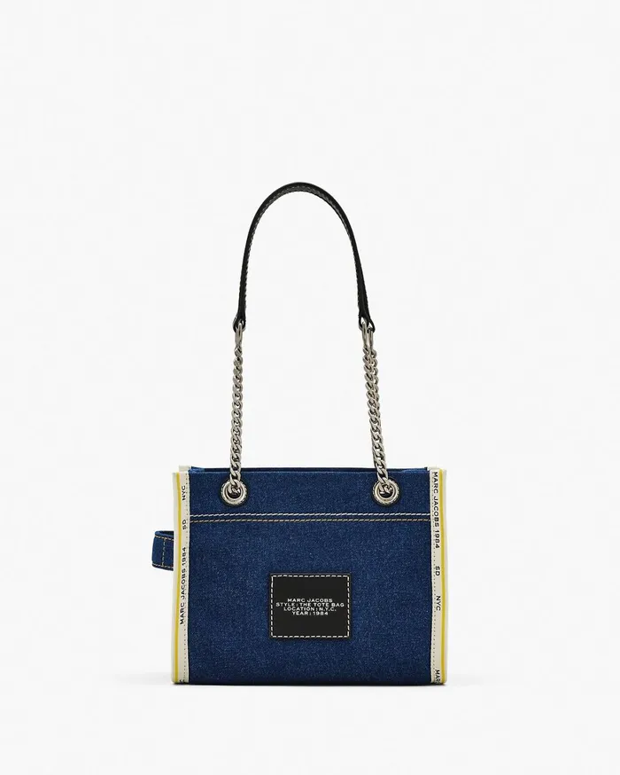 Marc Jacobs The Tote Bag The Denim Chain Small Tote Bag Dark Wash 8211 Women