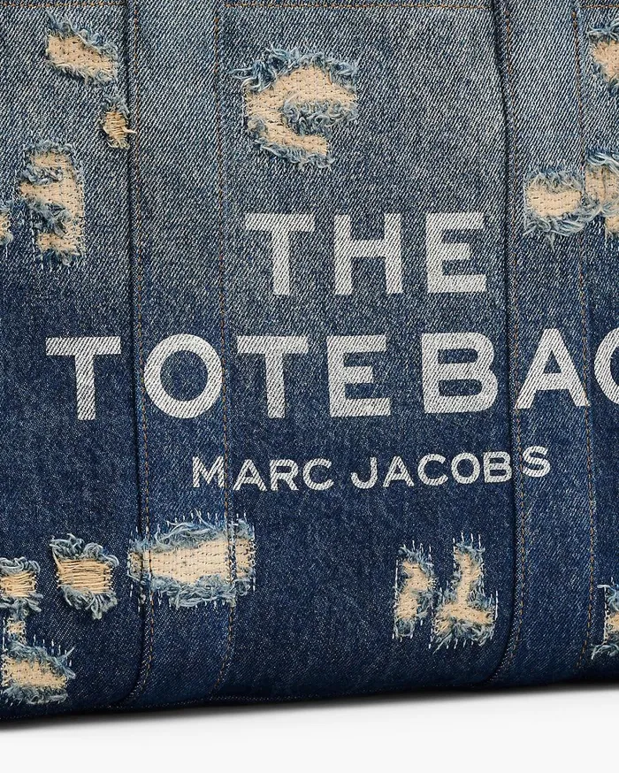 Marc Jacobs The Tote Bag The Rip And Repair Denim Medium Tote Bag Punk Indigo 8211 Women