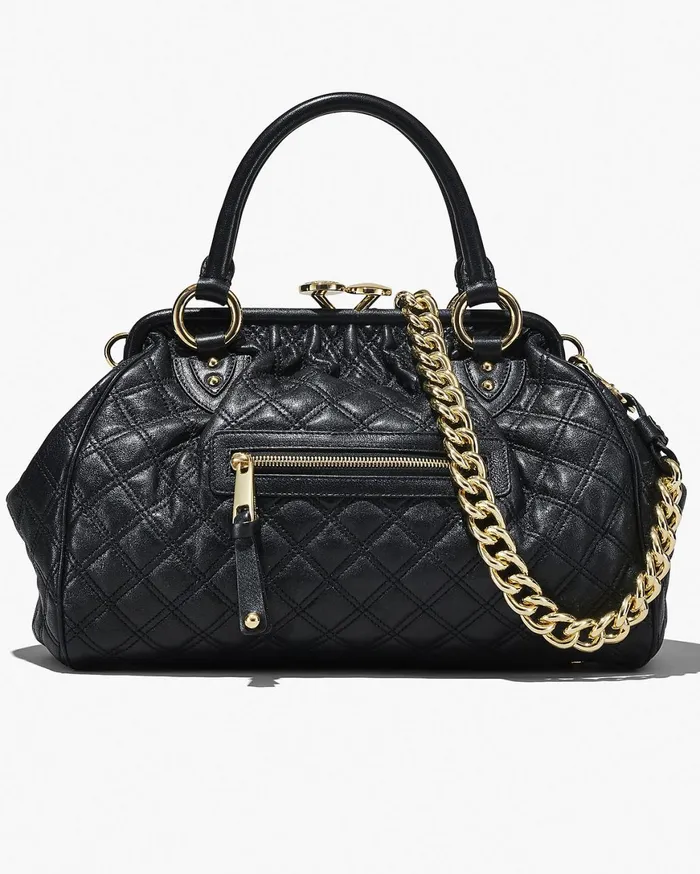 Marc Jacobs Top Handle Bags ReEdition Quilted Leather Stam Bag Black 8211 Women Marc Jacobs Top Handle Bags ReEdition Quilted Leather Stam Bag Black 8211 Women