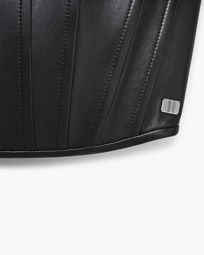 Marc Jacobs Tops Strapless Leather Corset Black 8211 Women