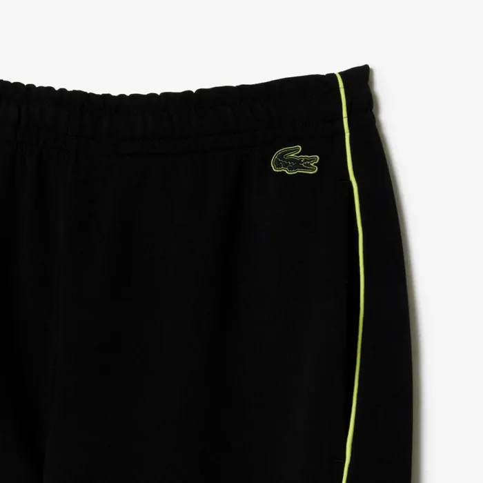 Matching Sets Men Lacoste Men039s Embroidered Regular Fit Sweatpants Black Flashy Yellow 6vt