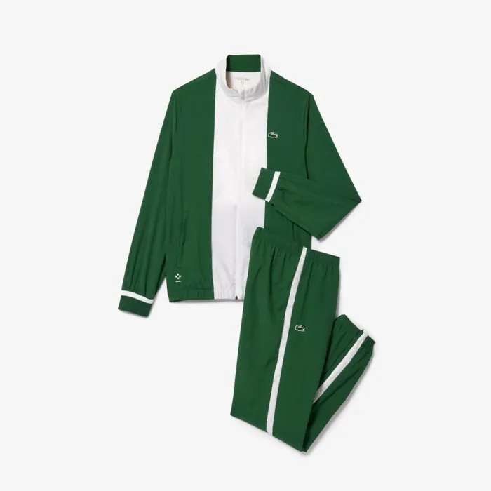 Matching Sets Men Lacoste Men039s Lacoste Sport X Daniil Medvedev Sweatsuit Green White Btb