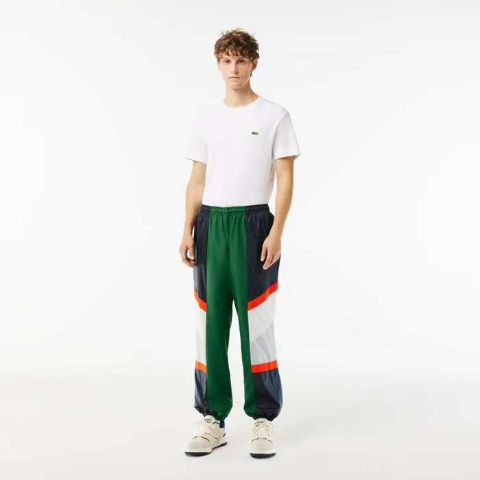Matching Sets Men Lacoste Men039s Mixed Material Colorblock Sweatpants Green White Qiu Matching Sets Men Lacoste Men039s Mixed Material Colorblock Sweatpants Green White Qiu