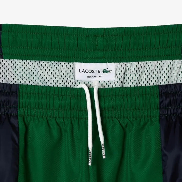 Matching Sets Men Lacoste Men039s Mixed Material Colorblock Sweatpants Green White Qiu