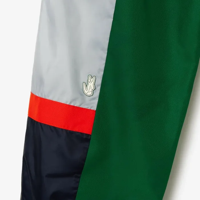 Matching Sets Men Lacoste Men039s Mixed Material Colorblock Sweatpants Green White Qiu