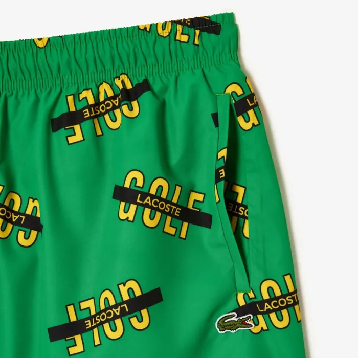 Matching Sets Men Lacoste Men039s Printed Swim Trunks Green White Qki