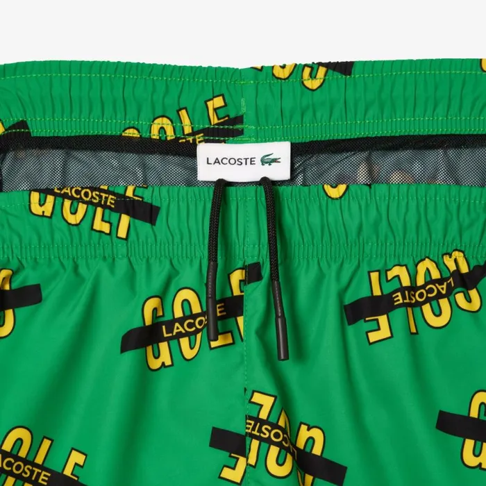 Matching Sets Men Lacoste Men039s Printed Swim Trunks Green White Qki