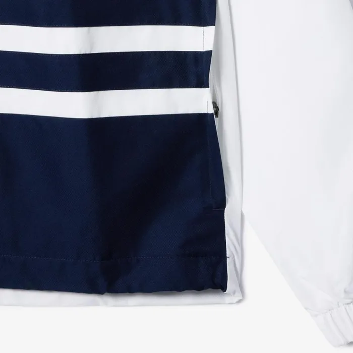 Matching Sets Men Lacoste Men039s Tennis Colorblock Sweatsuit White Navy Blue White Du9