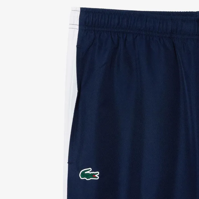 Matching Sets Men Lacoste Men039s Tennis Colorblock Sweatsuit White Navy Blue White Du9