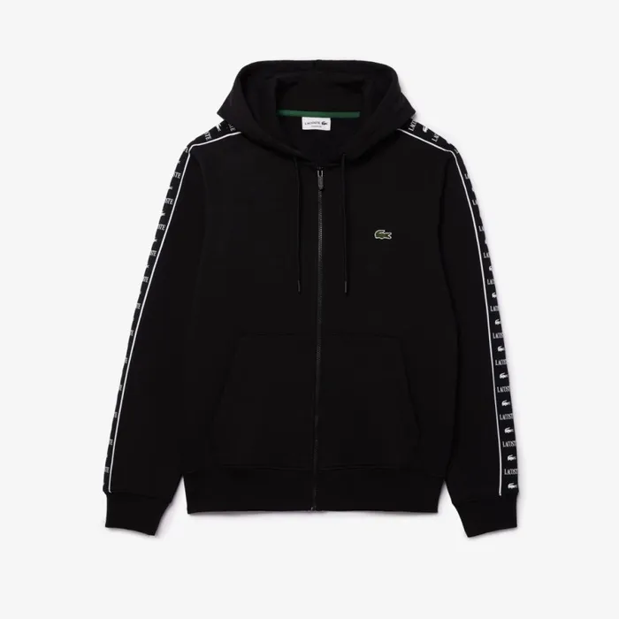 Matching Sets Men Lacoste Men039s ZipUp Hoodie Black 031