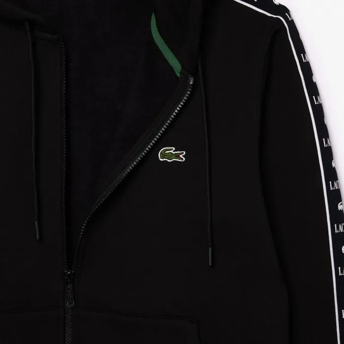Matching Sets Men Lacoste Men039s ZipUp Hoodie Black 031