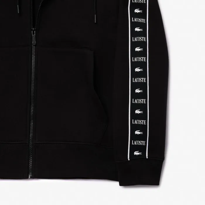Matching Sets Men Lacoste Men039s ZipUp Hoodie Black 031