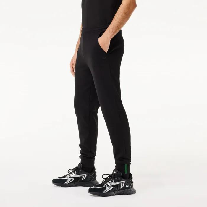 Matching Sets Men Lacoste Mens Slim Fit Heathered Cotton Blend Sweatpants Black 031