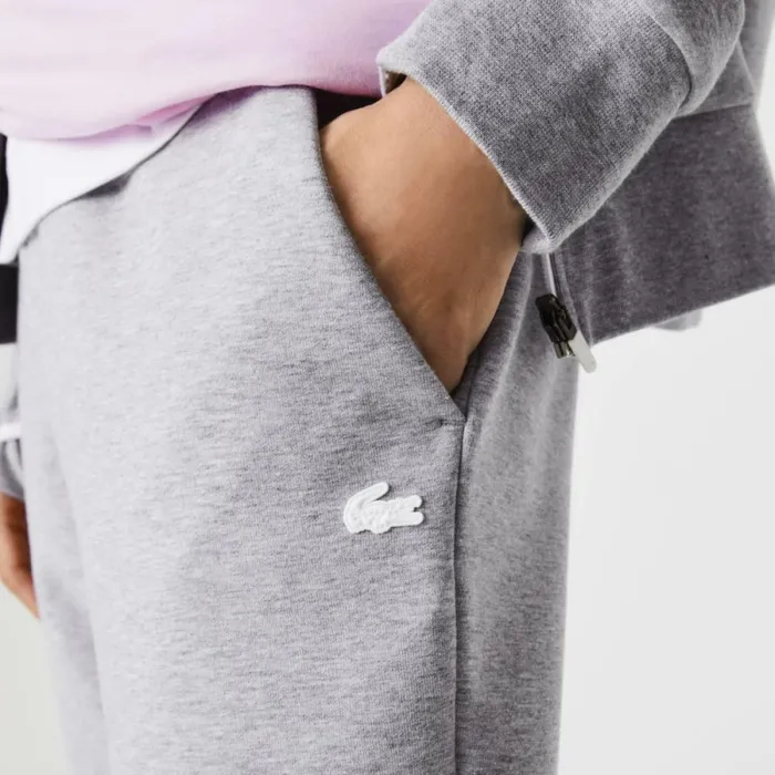 Matching Sets Men Lacoste Mens Slim Fit Heathered Cotton Blend Sweatpants Grey Chine Cca