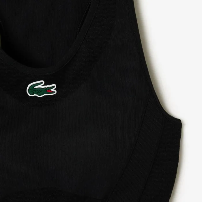 Matching Sets Women Lacoste Women039s SPORT Seamless Stretch Bra Black 031