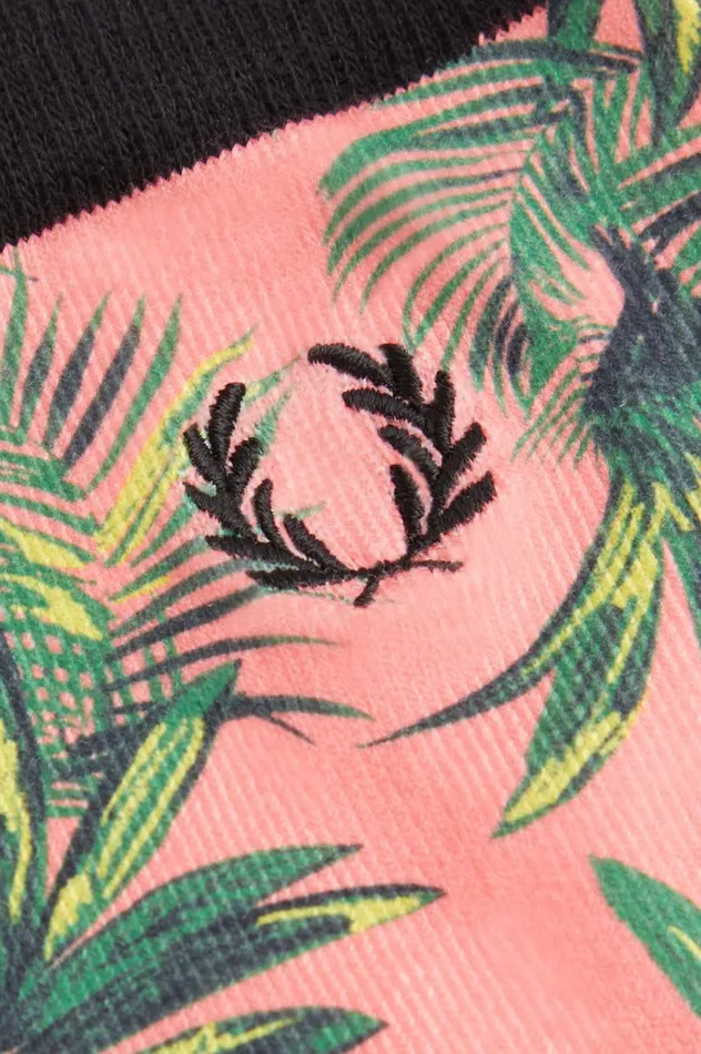 Men Amy Winehouse FoundationPalm Print Socks Coral Heat Fred Perry Accessories