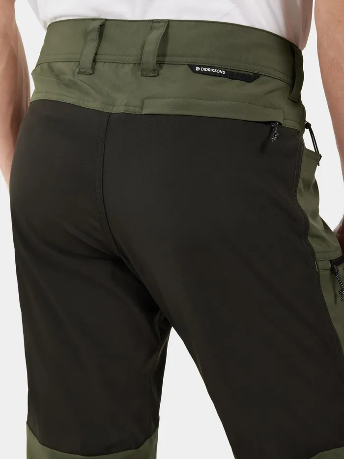Men Ara Pants Deep Green Didriksons Walking Trousers