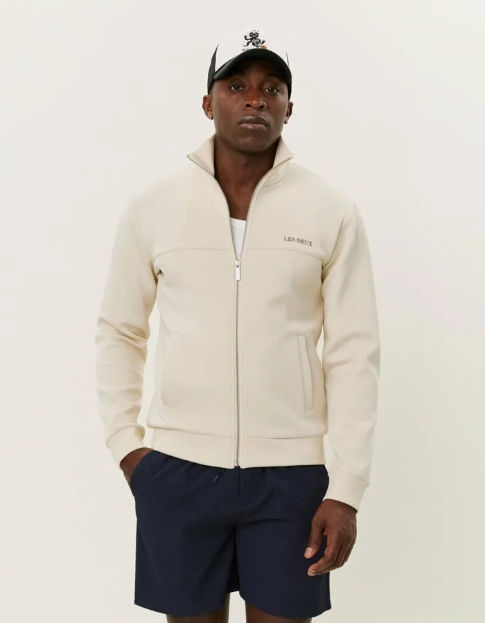 Men Ballier Track Jacket 8211 Ivory Les Deux HoodiesSweatshirts