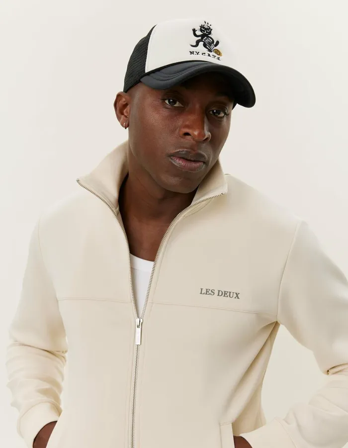 Men Ballier Track Jacket 8211 Ivory Les Deux HoodiesSweatshirts