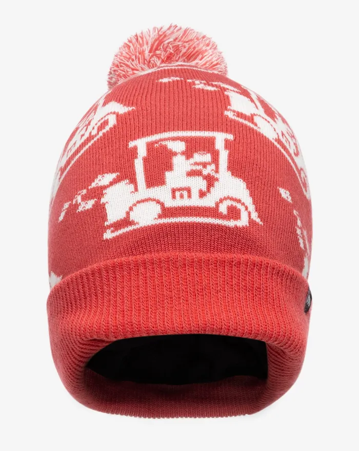 Men Beanies TravisMathew HOME SOON BEANIE Red