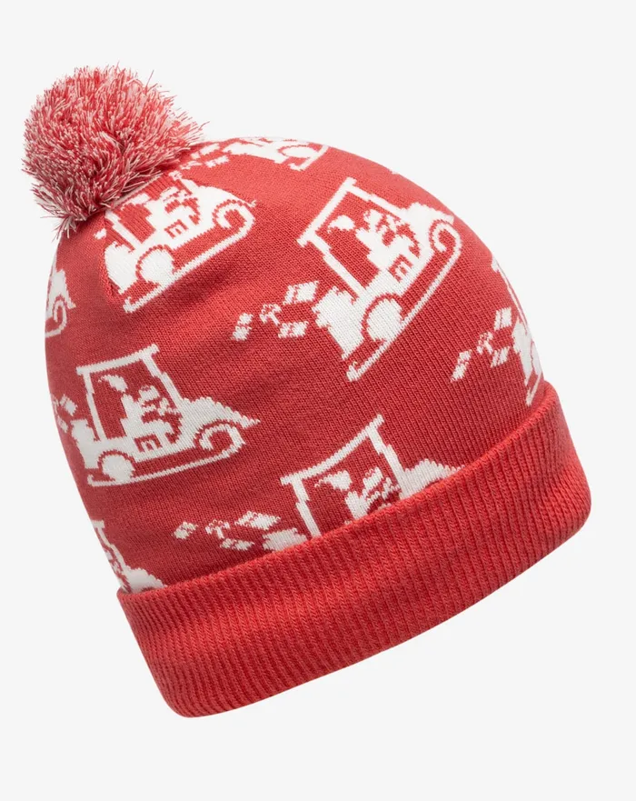 Men Beanies TravisMathew HOME SOON BEANIE Red