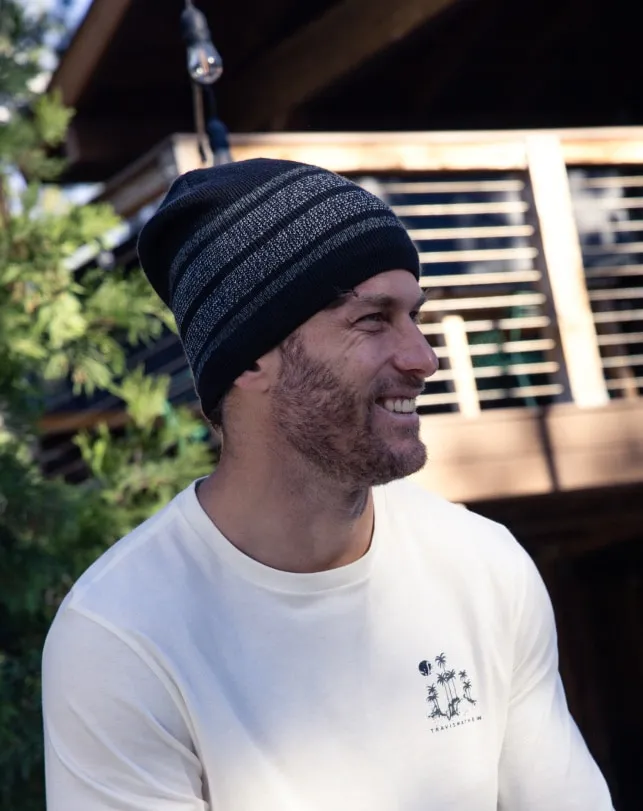 Men Beanies TravisMathew SLOW DRIFT BEANIE Black