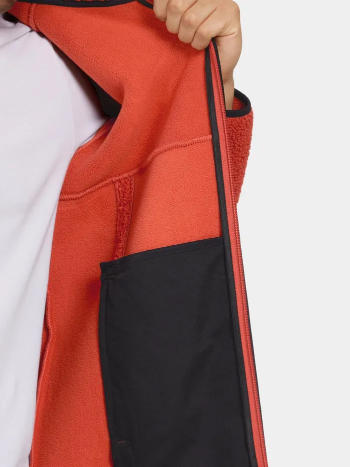 Men Benno FullZip Ochre Red Didriksons Autumn Jackets