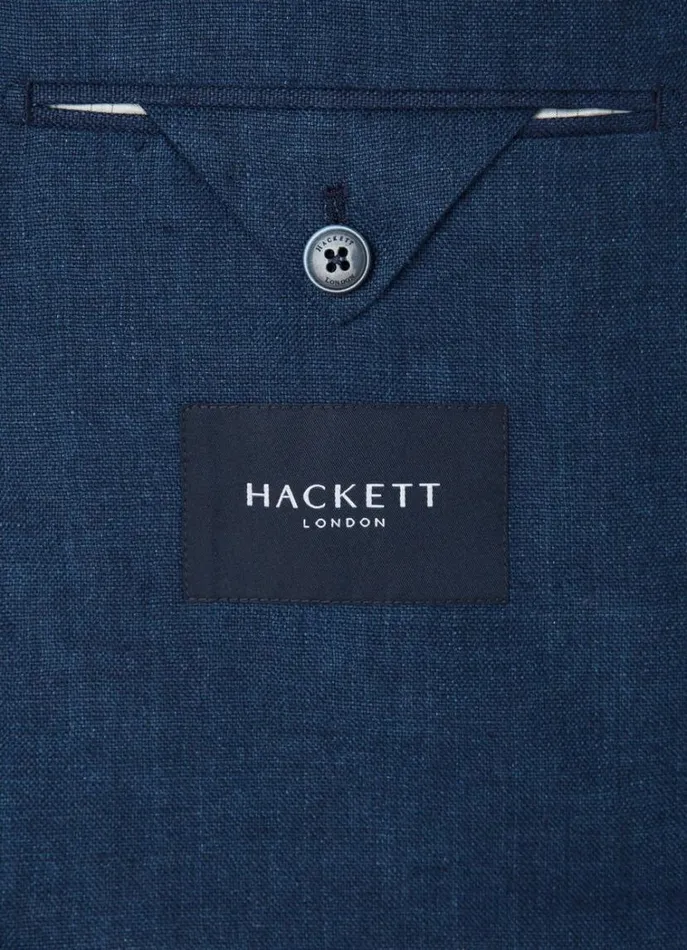 Men Blazers Hackett London Classic Fit Linen Blazer Navy