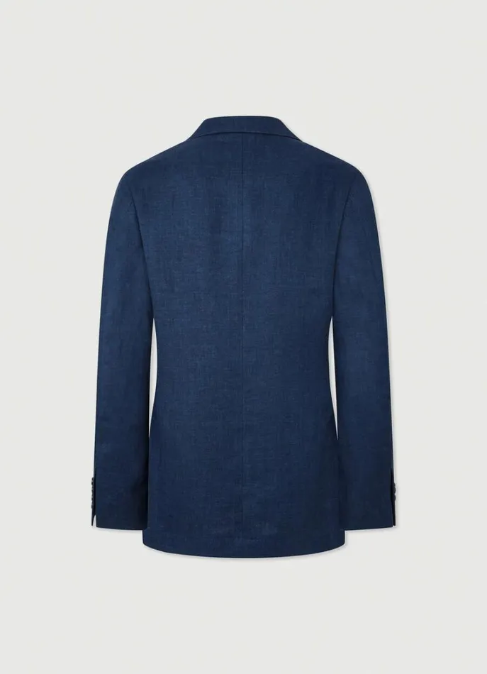 Men Blazers Hackett London Classic Fit Linen Blazer Navy